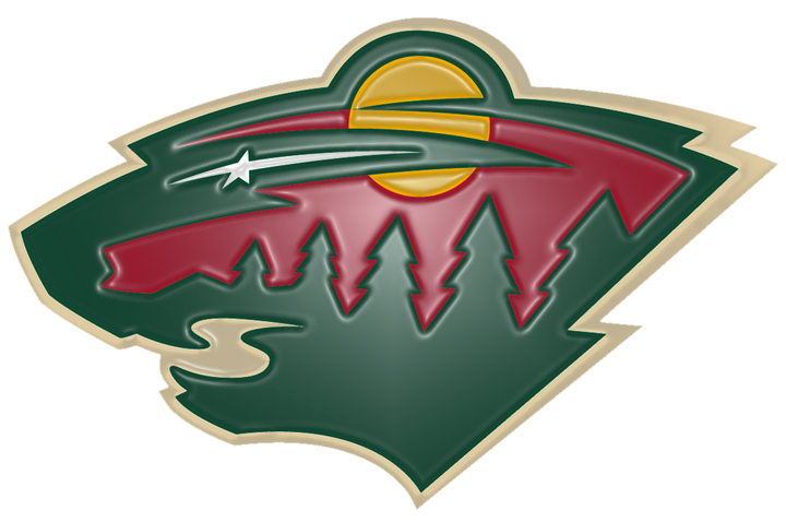 Minnesota Wild Plastic Effect Logo vinyl decal